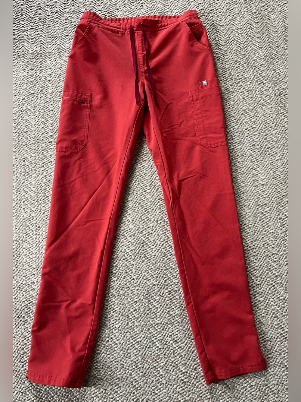 Women's Small Tall Coral FIGS Scrub Pants